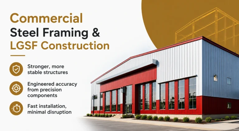 Commercial steel framing Liverpool Acero Designs commercial build